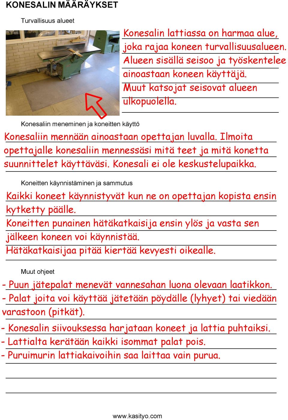 koneitten käyttö _ Koneitten