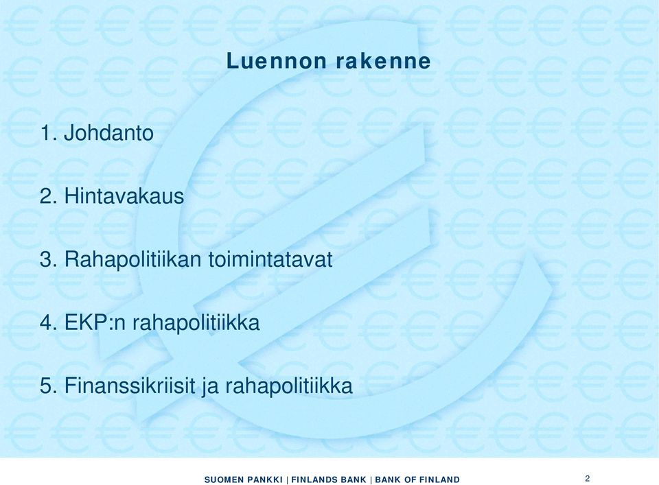 Rahapolitiikan toimintatavat 4.