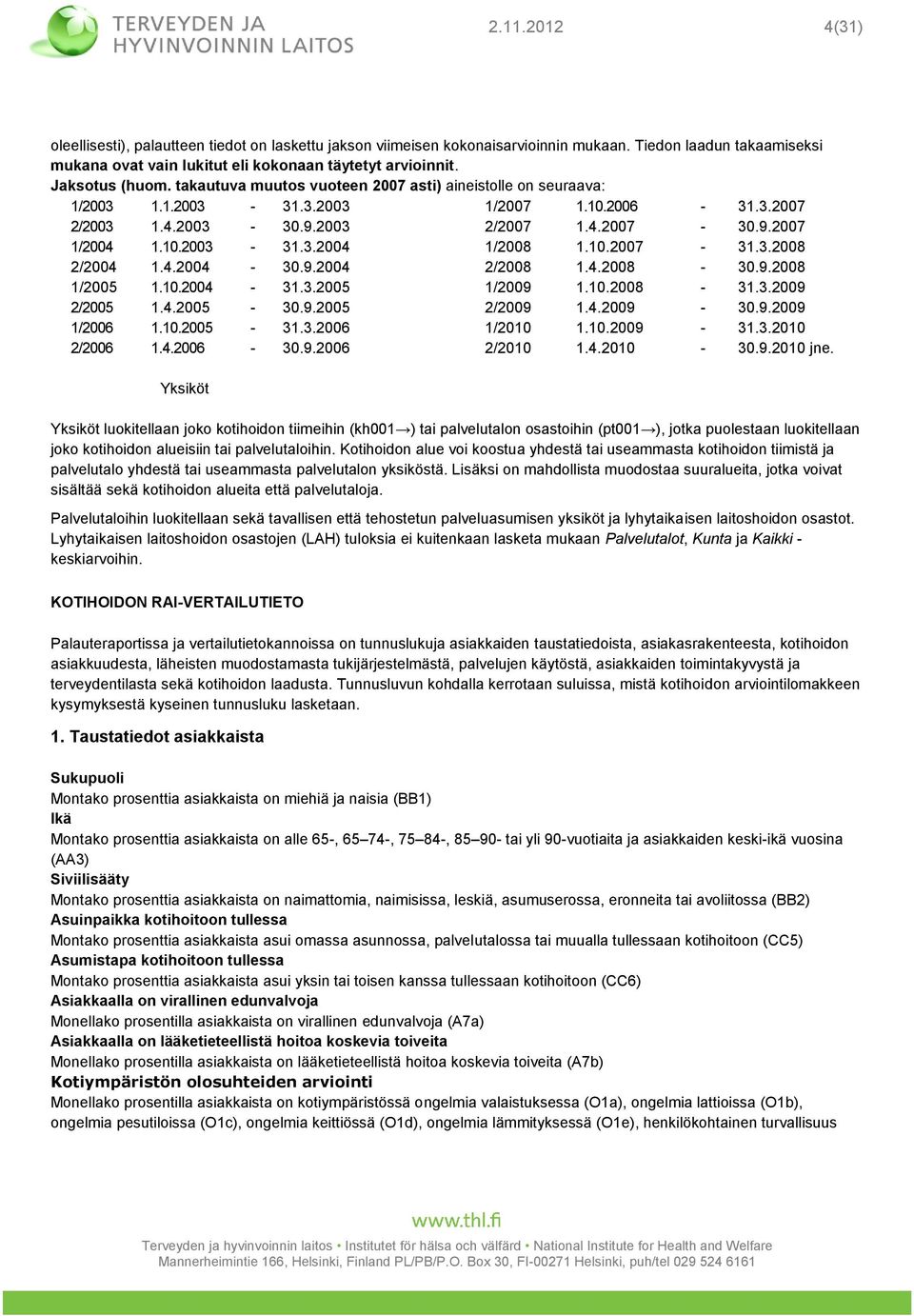 10.2007-31.3.2008 2/2004 1.4.2004-30.9.2004 2/2008 1.4.2008-30.9.2008 1/2005 1.10.2004-31.3.2005 1/2009 1.10.2008-31.3.2009 2/2005 1.4.2005-30.9.2005 2/2009 1.4.2009-30.9.2009 1/2006 1.10.2005-31.3.2006 1/2010 1.