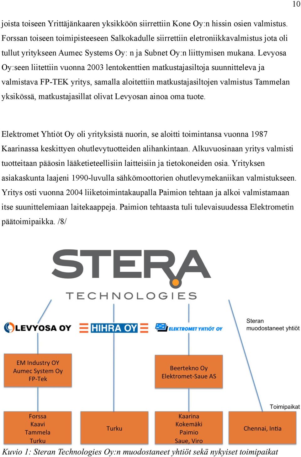 Levyosa Oy:seen liitettiin vuonna 2003 lentokenttien matkustajasiltoja suunnitteleva ja valmistava FP-TEK yritys, samalla aloitettiin matkustajasiltojen valmistus Tammelan yksikössä, matkustajasillat
