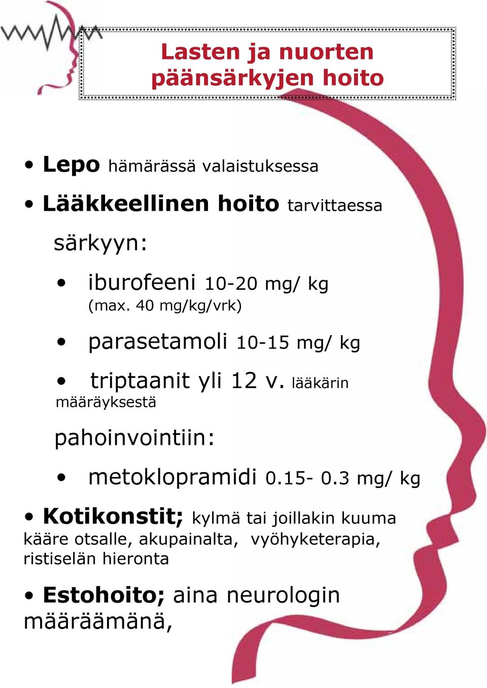 lääkärin määräyksestä pahoinvointiin: metoklopramidi 0.15-0.