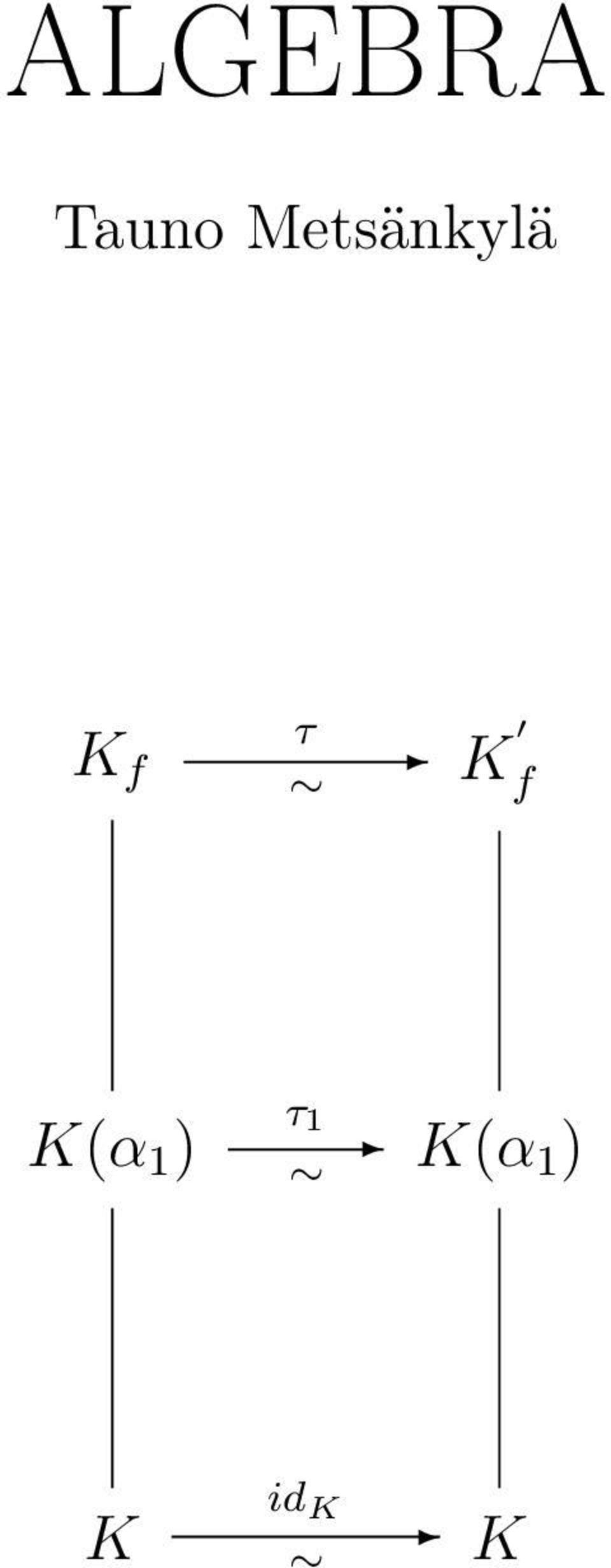 τ K f τ 1 K(α 1