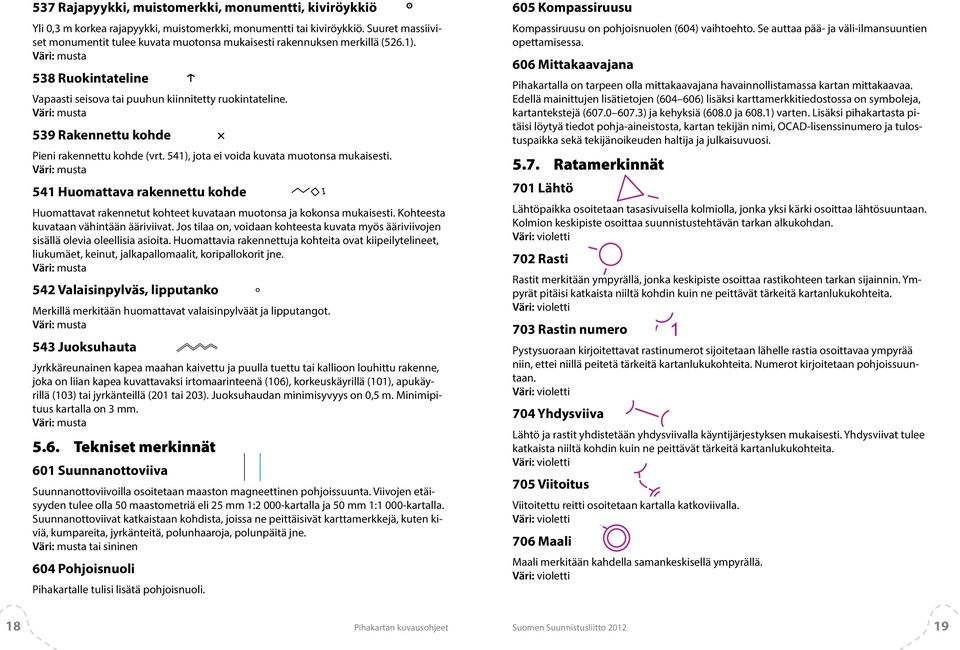 539 Rakennettu kohde Pieni rakennettu kohde (vrt. 541), jota ei voida kuvata muotonsa mukaisesti.