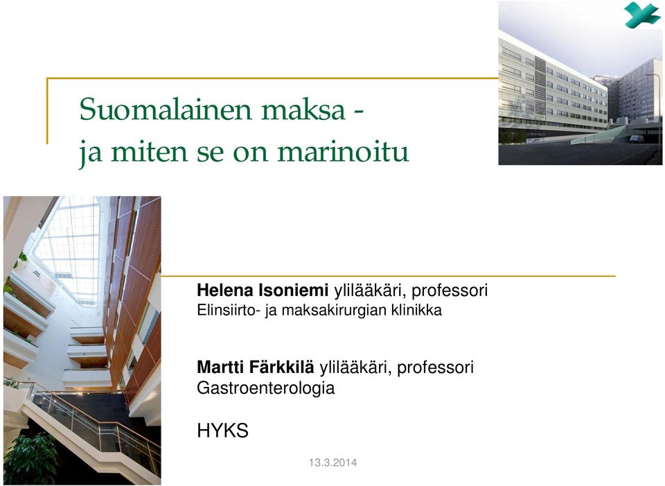 Elinsiirto- ja maksakirurgian klinikka Martti