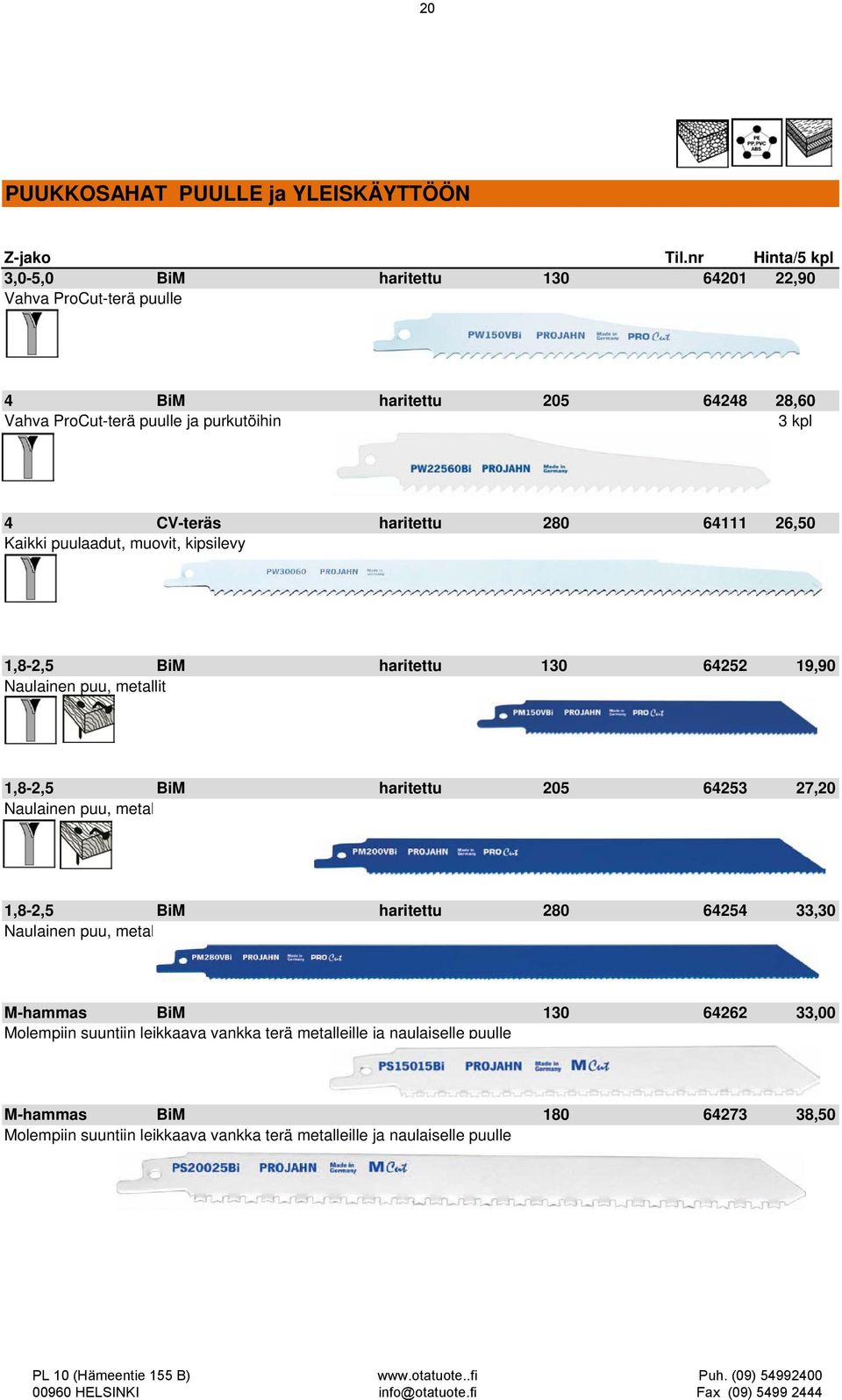 puu, metallit 1,8-2,5 BiM haritettu 205 64253 27,20 Naulainen puu, metal 1,8-2,5 BiM haritettu 280 64254 33,30 Naulainen puu, metal M-haas BiM 130 64262 33,00