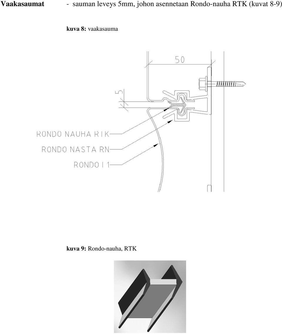 Rondo-nauha RTK (kuvat 8-9)