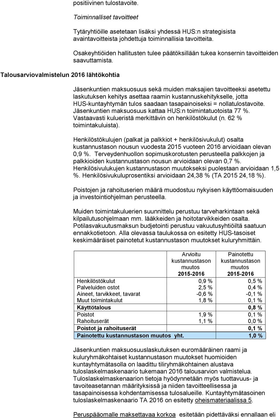 Osakeyhtiöiden hallitusten tulee päätöksillään tukea konsernin tavoitteiden saavuttamista.