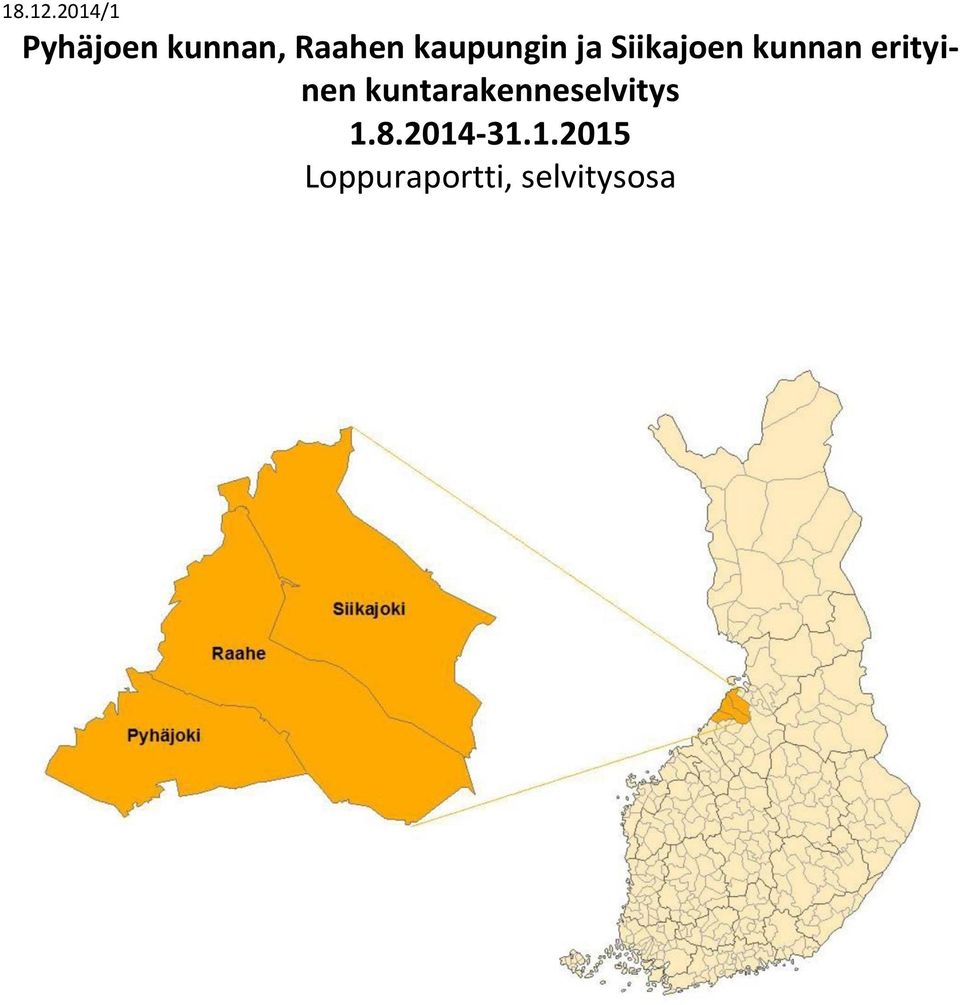 kaupungin ja Siikajoen kunnan