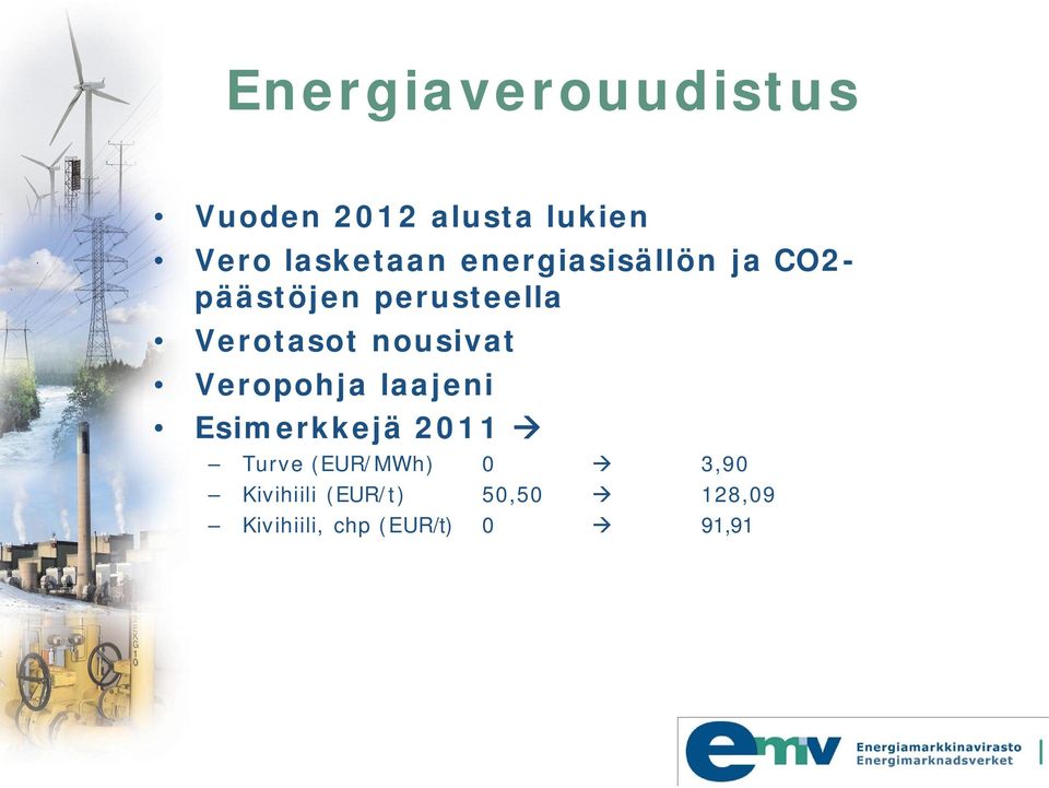 nousivat Veropohja laajeni Esimerkkejä 2011 Turve (EUR/MWh) 0