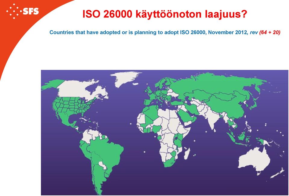 is planning to adopt ISO