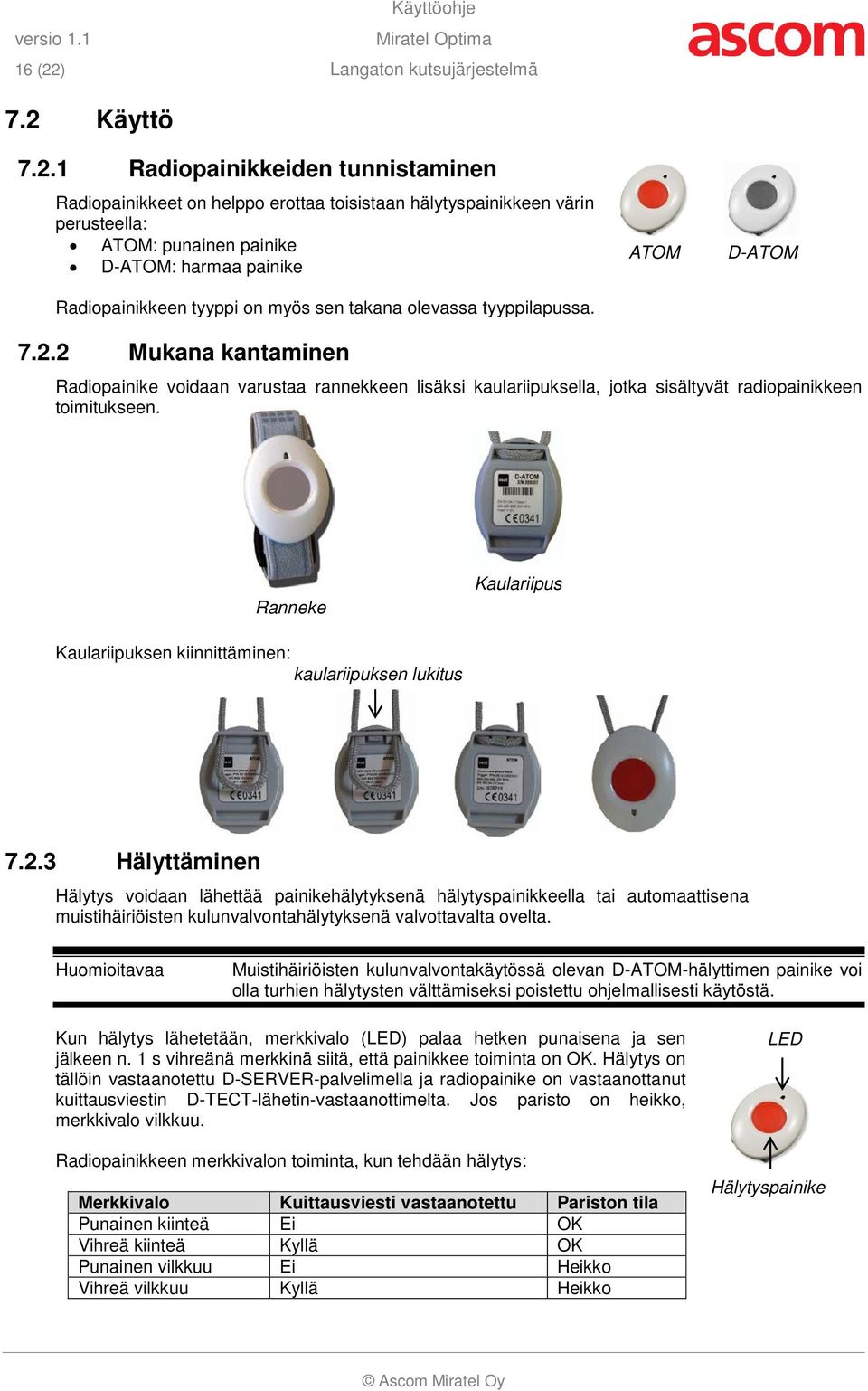 Käyttö 7.2.