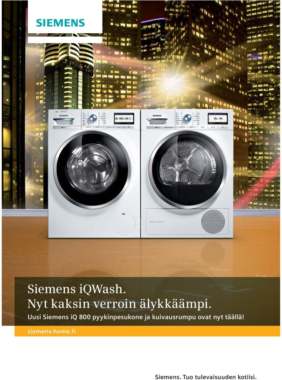 Uusi Siemens iq 800 pyykinpesukone ja