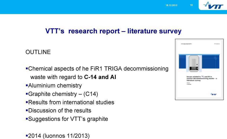 chemistry Graphite chemistry (C14) Results from international studies