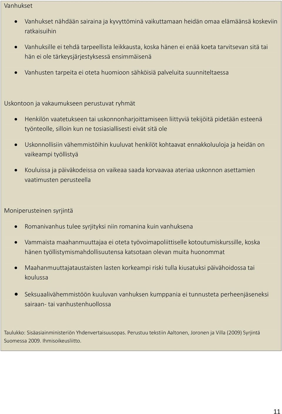 uskonnonharjoittamiseen liittyviä tekijöitä pidetään esteenä työnteolle, silloin kun ne tosiasiallisesti eivät sitä ole Uskonnollisiin vähemmistöihin kuuluvat henkilöt kohtaavat ennakkoluuloja ja