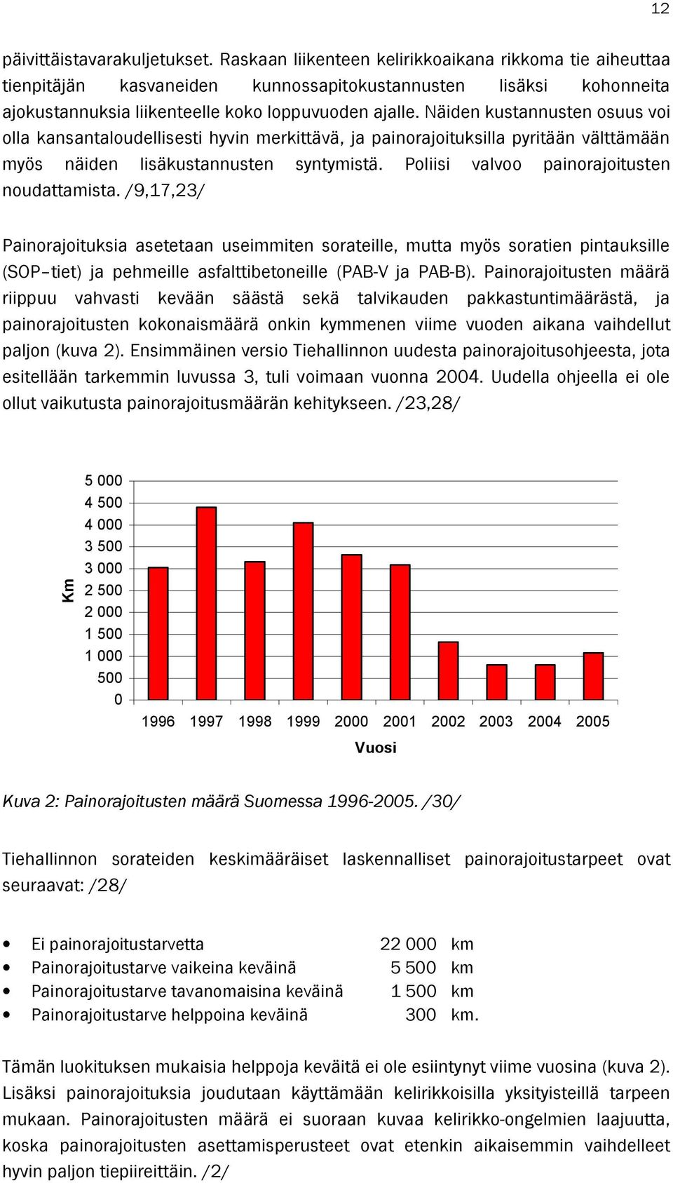 Näiden kustannusten osuus voi olla kansantaloudellisesti hyvin merkittävä, ja painorajoituksilla pyritään välttämään myös näiden lisäkustannusten syntymistä.