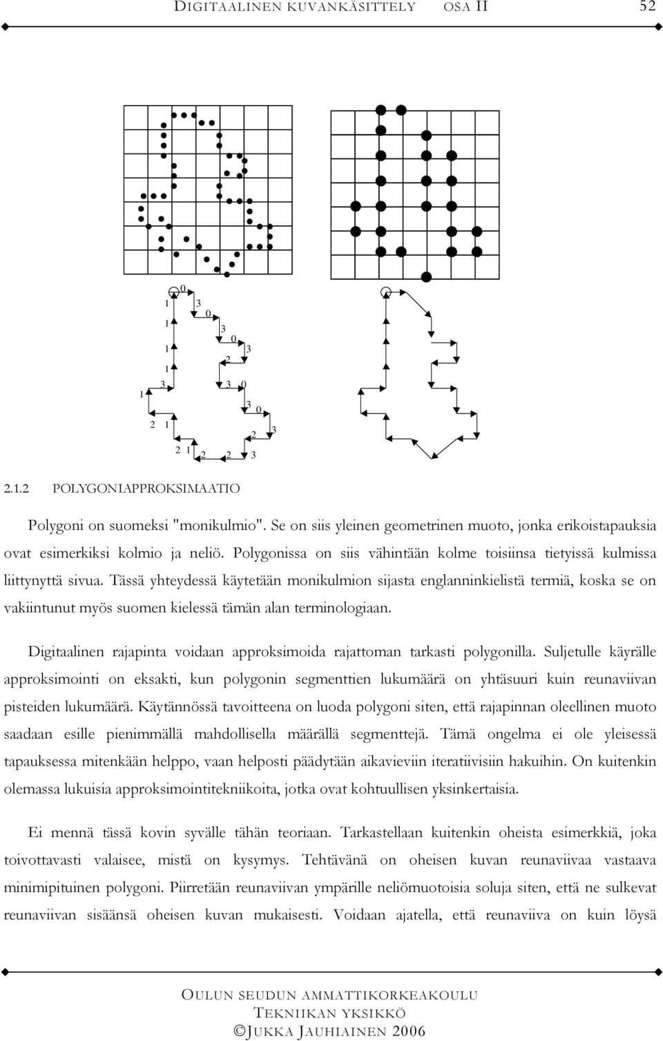 Tässä yhteyessä käytetään monikulmion sijasta englanninkielistä termiä, koska se on vakiintunut myös suomen kielessä tämän alan terminologiaan.