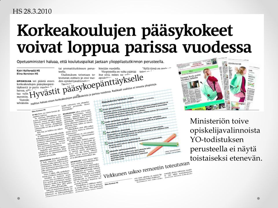 opiskelijavalinnoista