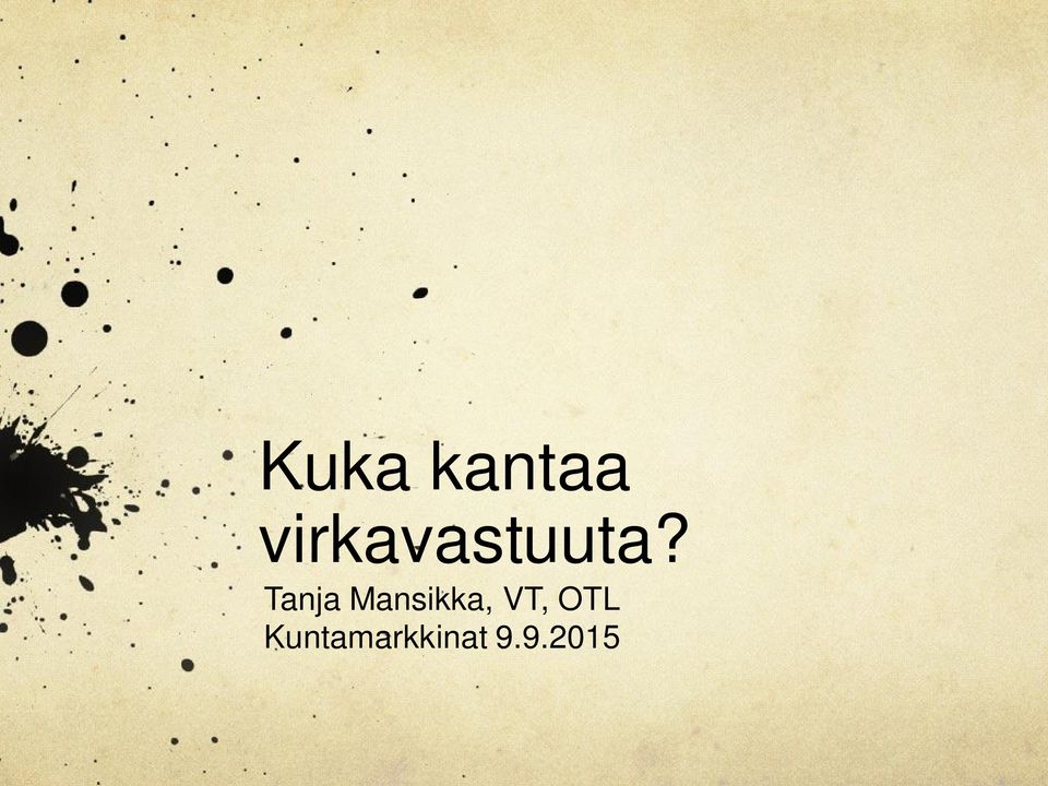 Tanja Mansikka,
