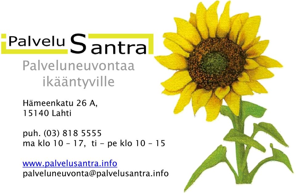 (03) 818 5555 ma klo 10 17, ti - pe klo