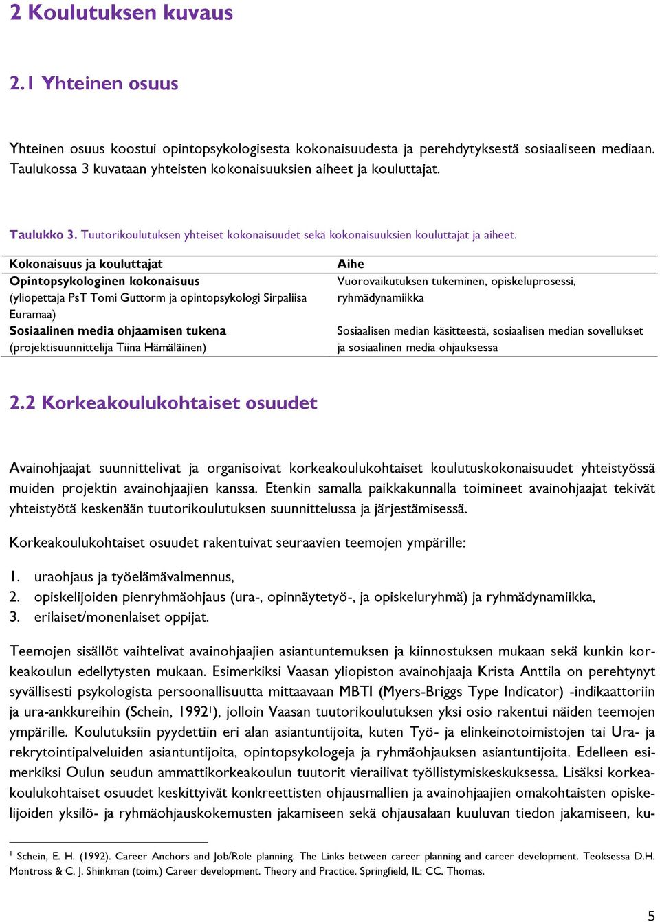 Kokonaisuus ja kouluttajat Opintopsykologinen kokonaisuus (yliopettaja PsT Tomi Guttorm ja opintopsykologi Sirpaliisa Euramaa) Sosiaalinen media ohjaamisen tukena (projektisuunnittelija Tiina