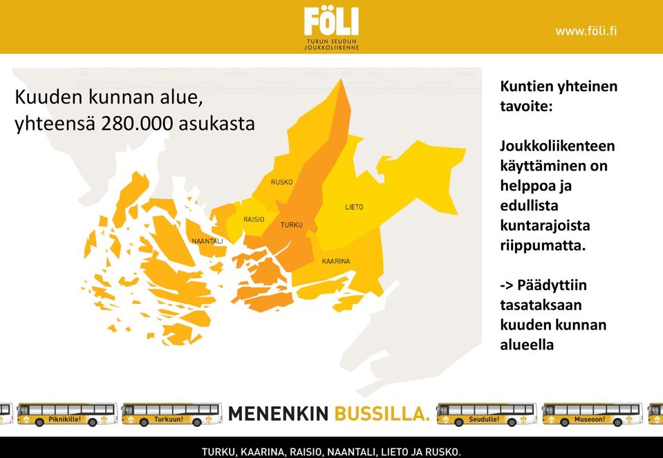 Joukkoliikenteen käyttäminen on helppoa ja