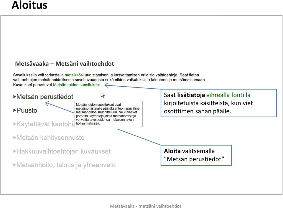 kirjoitetuista käsitteistä, kun viet