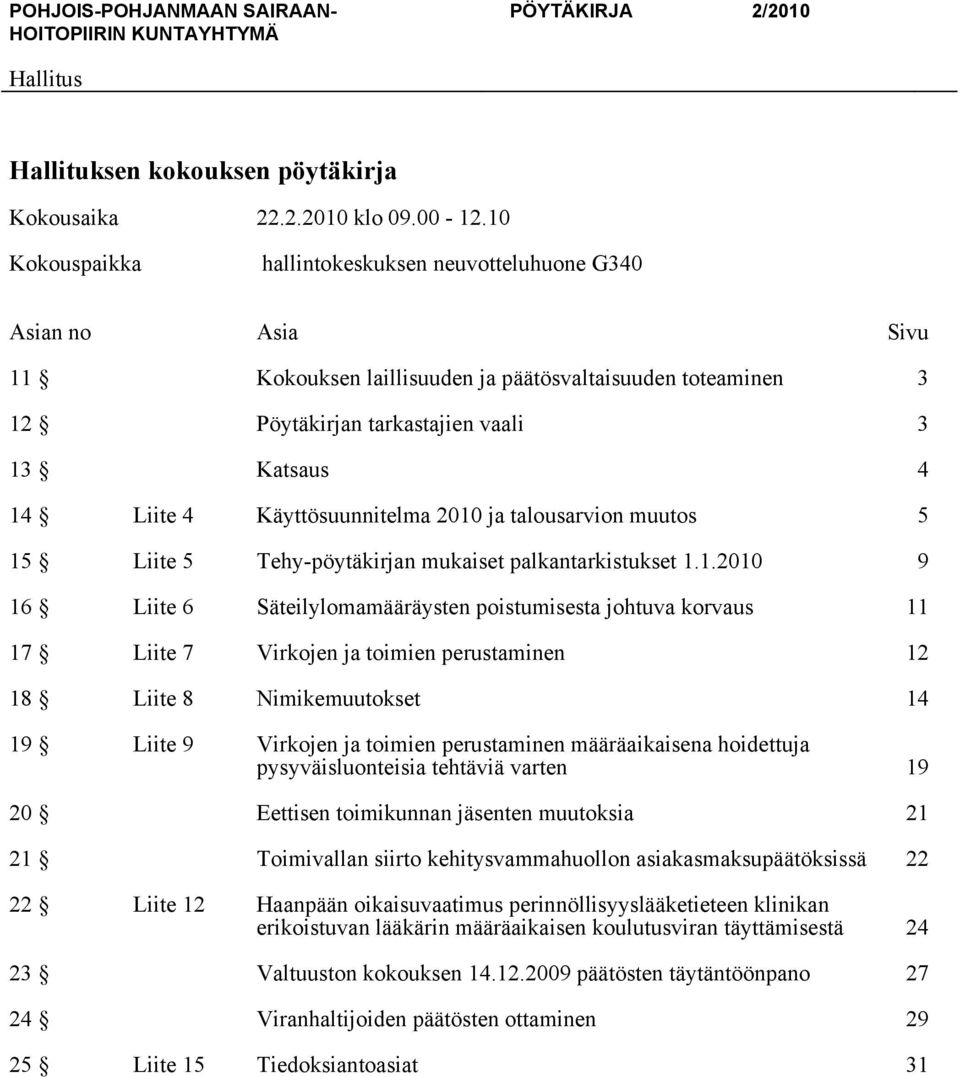 Käyttösuunnitelma 2010