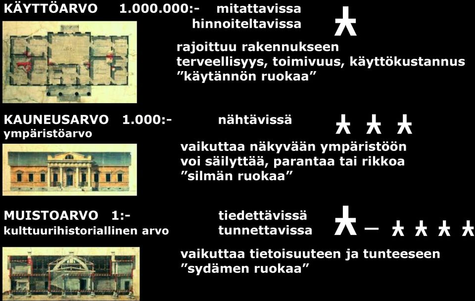 käyttökustannus käytännön ruokaa KAUNEUSARVO 1.