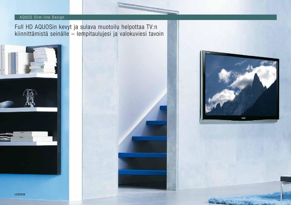 helpottaa TV:n kiinnittämistä
