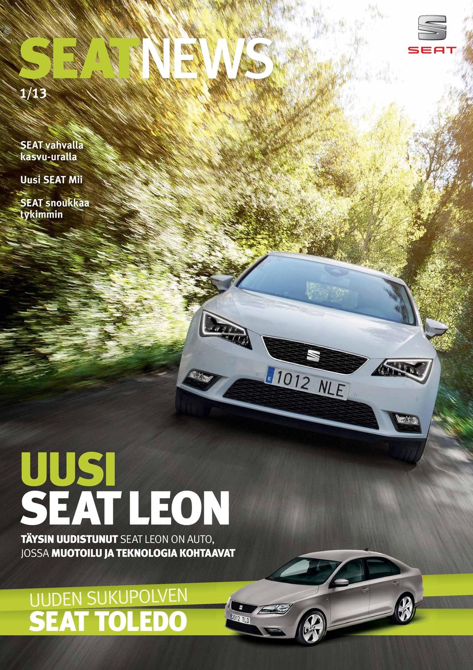 UUDISTUNUT SEAT LEON ON AUTO, JOSSA MUOTOILU JA