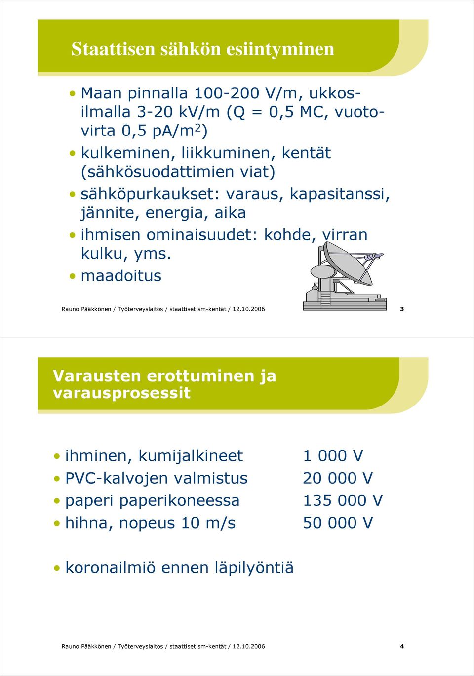 maadoitus Rauno Pääkkönen / Työterveyslaitos / staattiset sm-kentät / 12.10.