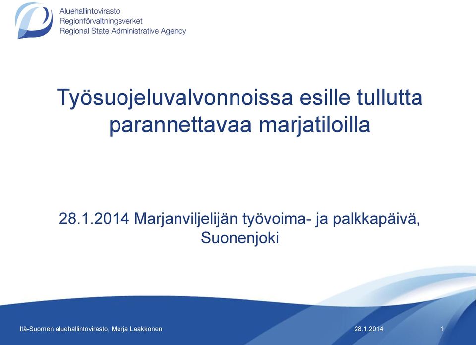 2014 Marjanviljelijän työvoima- ja palkkapäivä,