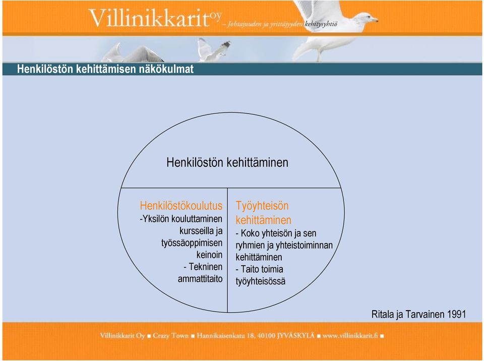 keinoin - Tekninen ammattitaito Työyhteisön kehittäminen - Koko yhteisön ja