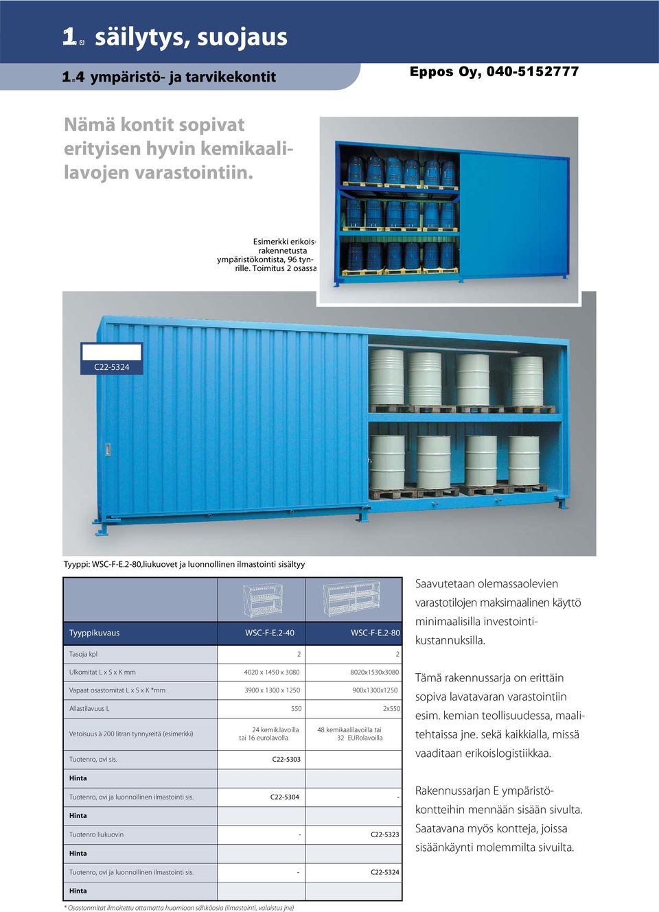 2-80 Tasoja kpl 2 2 Ulkomitat L x S x K mm 4020 x 1450 x 3080 8020x1530x3080 Vapaat osastomitat L x S x K *mm 3900 x 1300 x 1250 900x1300x1250 Allastilavuus L 550 2x550 Vetoisuus à 200 litran