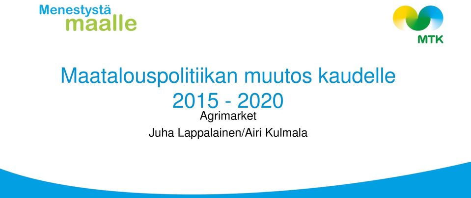 2015-2020 Agrimarket