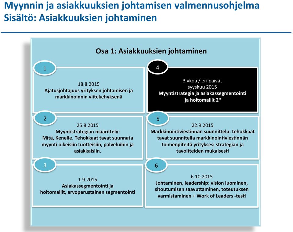 2015 MyynBstrategian määrigely: MarkkinoinBviesBnnän suunnigelu: tehokkaat Mitä, Kenelle.