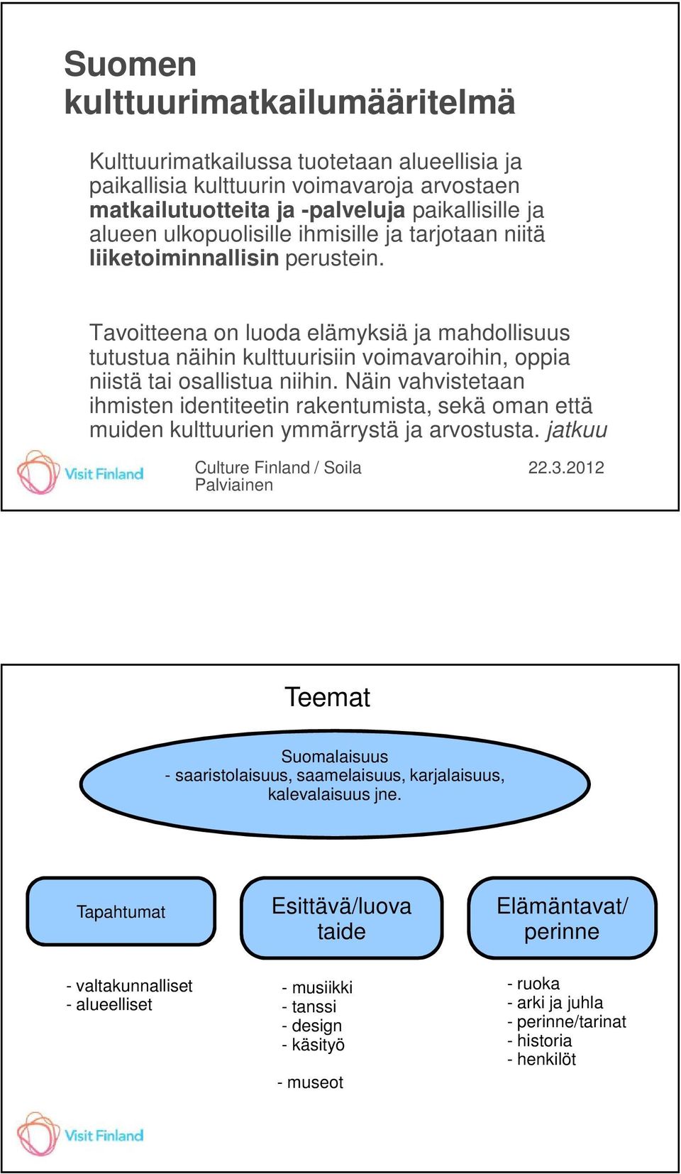 Näin vahvistetaan ihmisten identiteetin rakentumista, sekä oman että muiden kulttuurien ymmärrystä ja arvostusta.