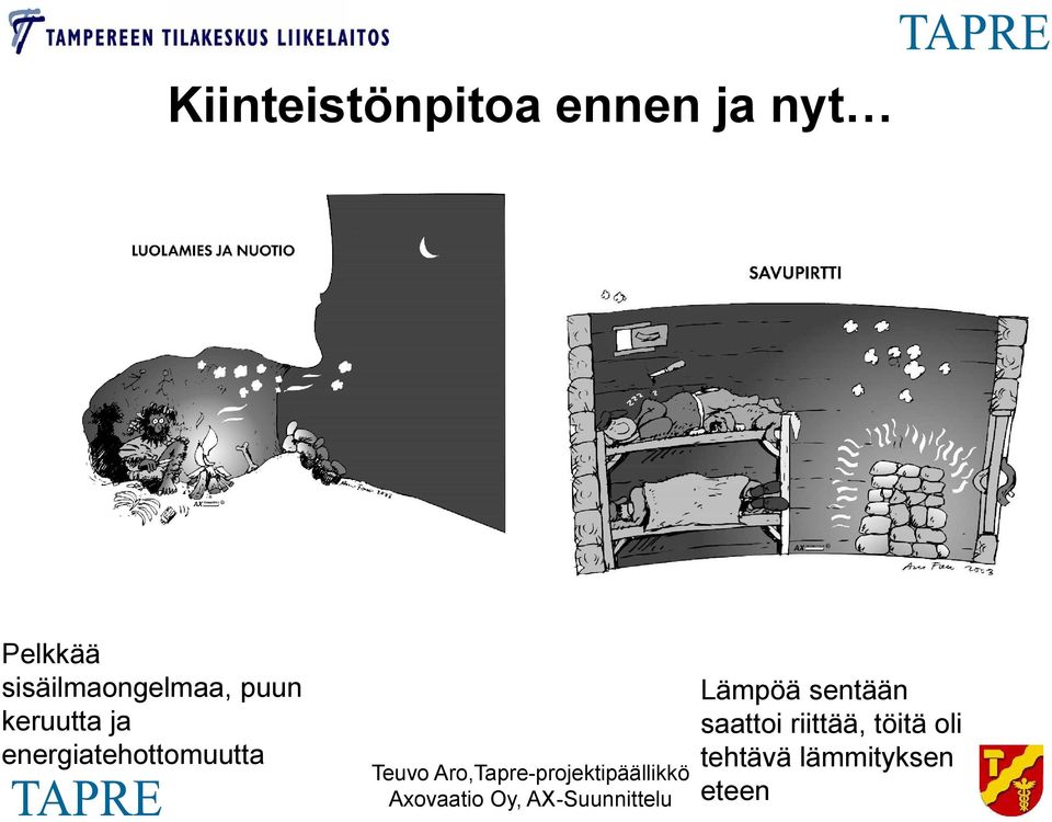 energiatehottomuutta Lämpöä sentään