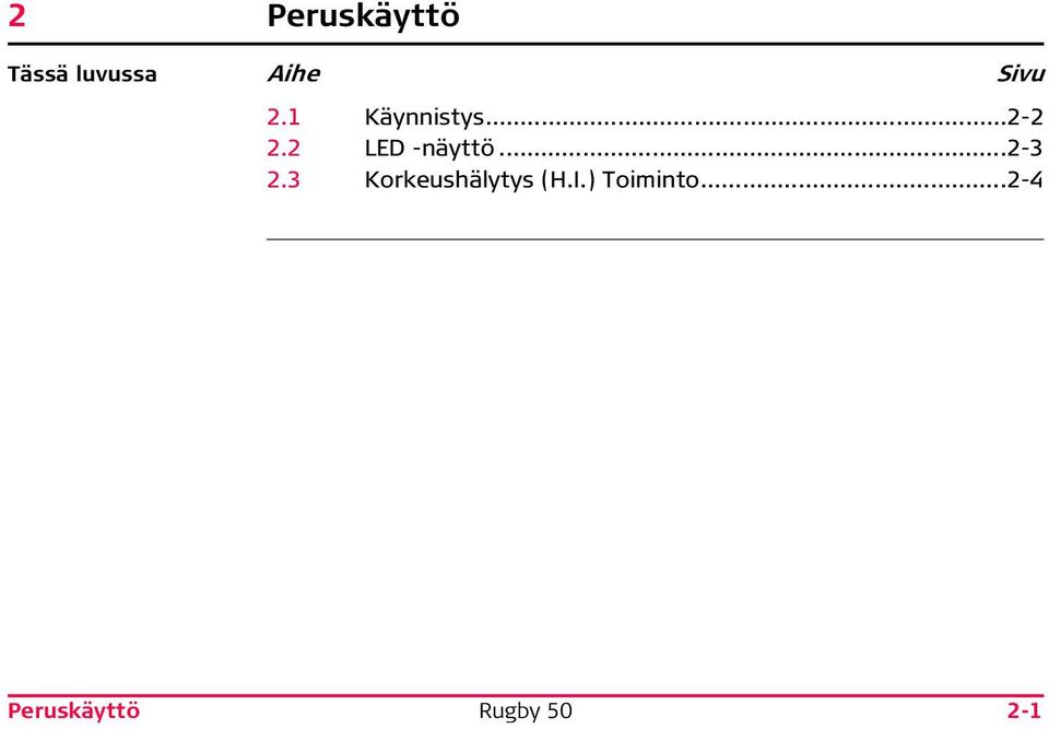 2 LED -näyttö...2-3 2.