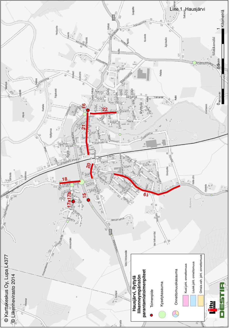 20 21 16 22 Hausjärvi, Ryttylä liikenneympäristön parantamistoimenpiteet