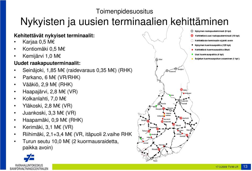 (RHK) Haapajärvi, 2,8 M (VR) Kolkanlahti, 7,0 M Yläkoski, 2,8 M (VR) Juankoski, 3,3 M (VR) Haapamäki, 0,9 M (RHK) Kerimäki, 3,1