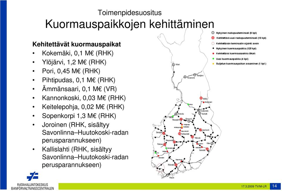 (RHK) Keitelepohja, 0,02 M (RHK) Sopenkorpi 1,3 M (RHK) Joroinen (RHK, sisältyy Savonlinna Huutokoski-radan