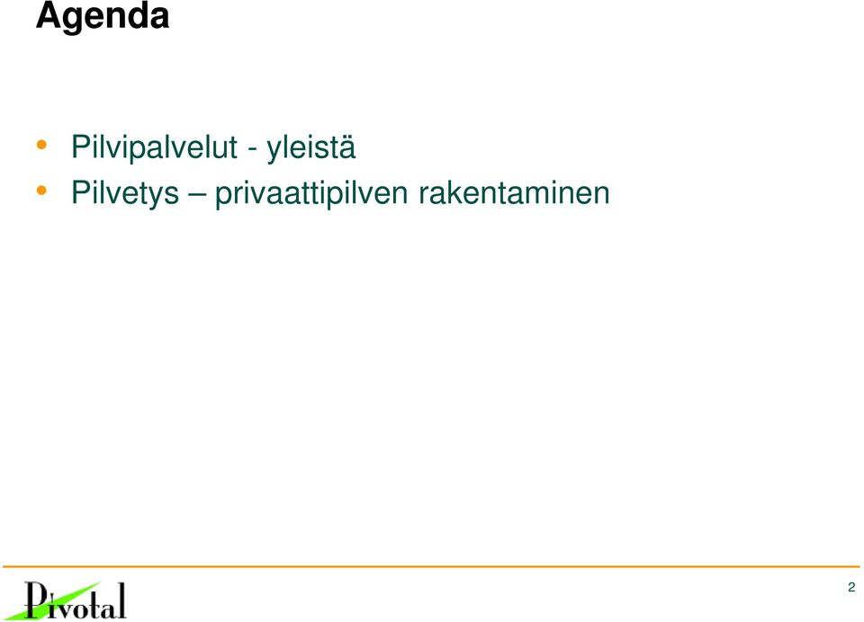 yleistä Pilvetys