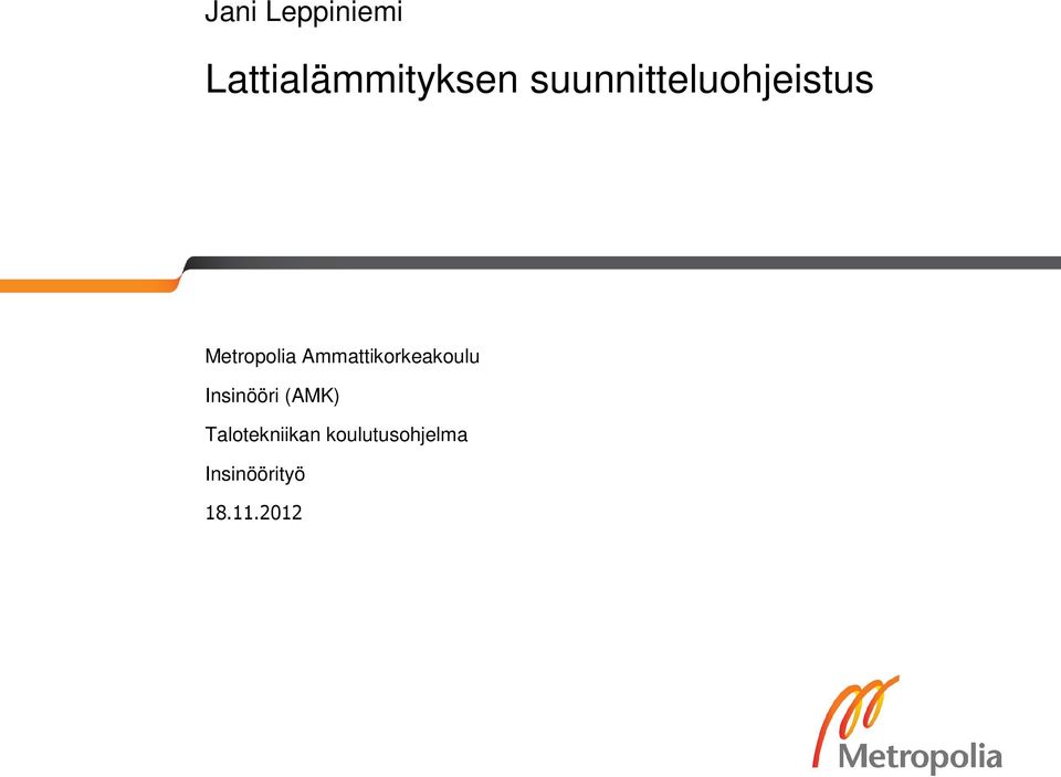 Ammattikorkeakoulu Insinööri (AMK)