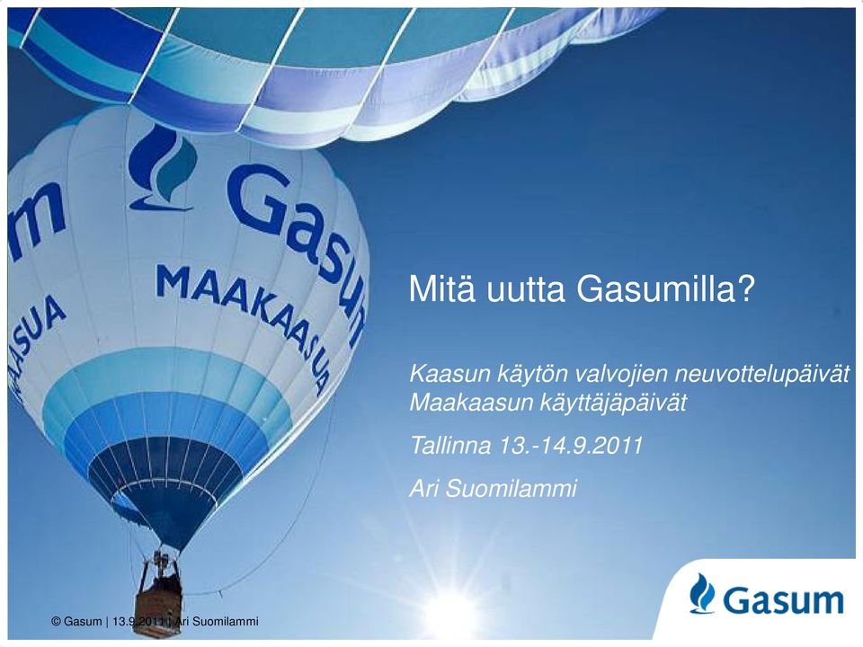 neuvottelupäivät Maakaasun