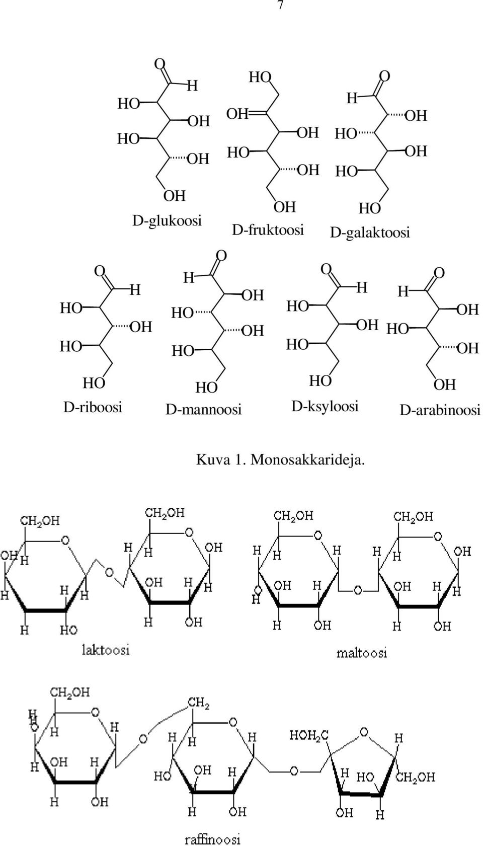 D-galaktoosi D-riboosi