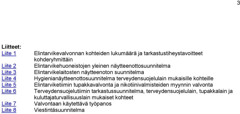 Hygienianäytteenottosuunnitelma terveydensuojelulain mukaisille kohteille Elintarviketiimin tupakkavalvonta ja nikotiinivalmisteiden myynnin