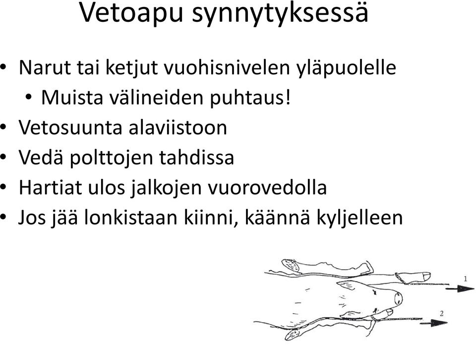 Vetosuunta alaviistoon Vedä polttojen tahdissa Hartiat