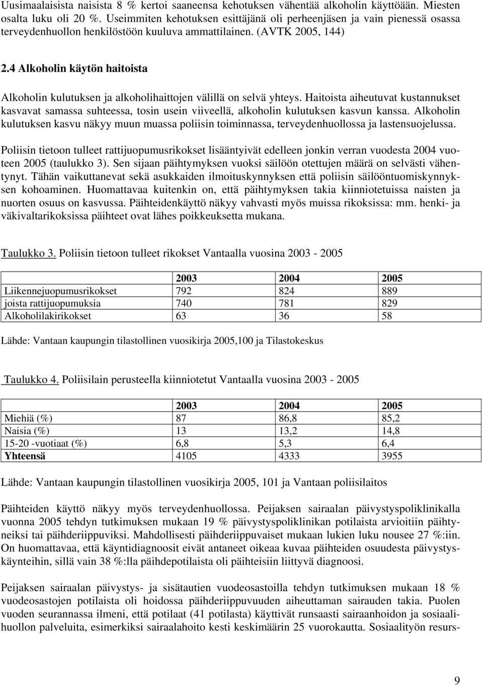 4 Alkoholin käytön haitoista Alkoholin kulutuksen ja alkoholihaittojen välillä on selvä yhteys.