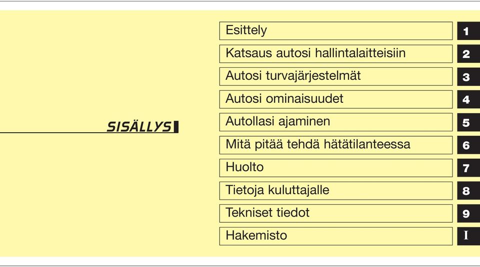 ajaminen Mitä pitää tehdä hätätilanteessa Huolto